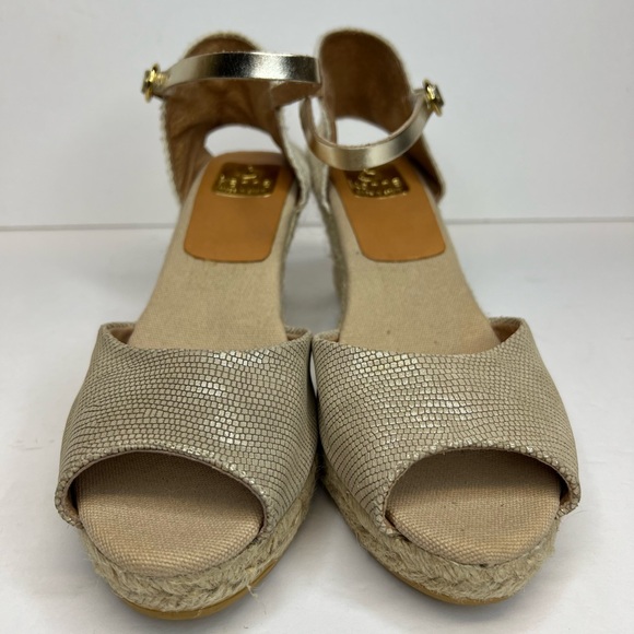 Kanna Womens Open Toe Wedge Espradilles Size 40EU/9US Made in Spain Superb! - Picture 11 of 14